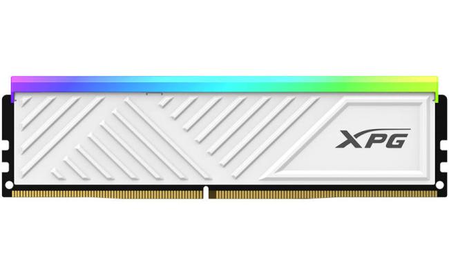 ADATA XPG SPECTRIX D35G 8GB RGB DDR4 Desktop Memory, 3600 MHz Clock Speed, CL18 Latency, Supports Intel XMP 2.0, 1.35V, RoHS Compliant, White